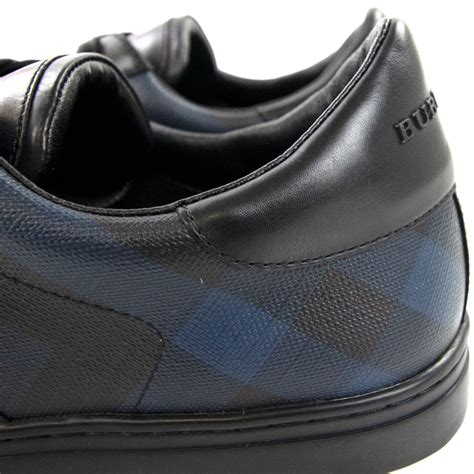 burberry ritson sneakers|Burberry Ritson Check Leather Sneakers Black Navy .